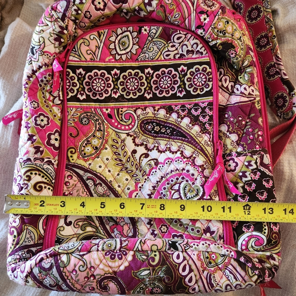 Vera Bradley Multicolor Paisley Backpack - Picture 13 of 15
